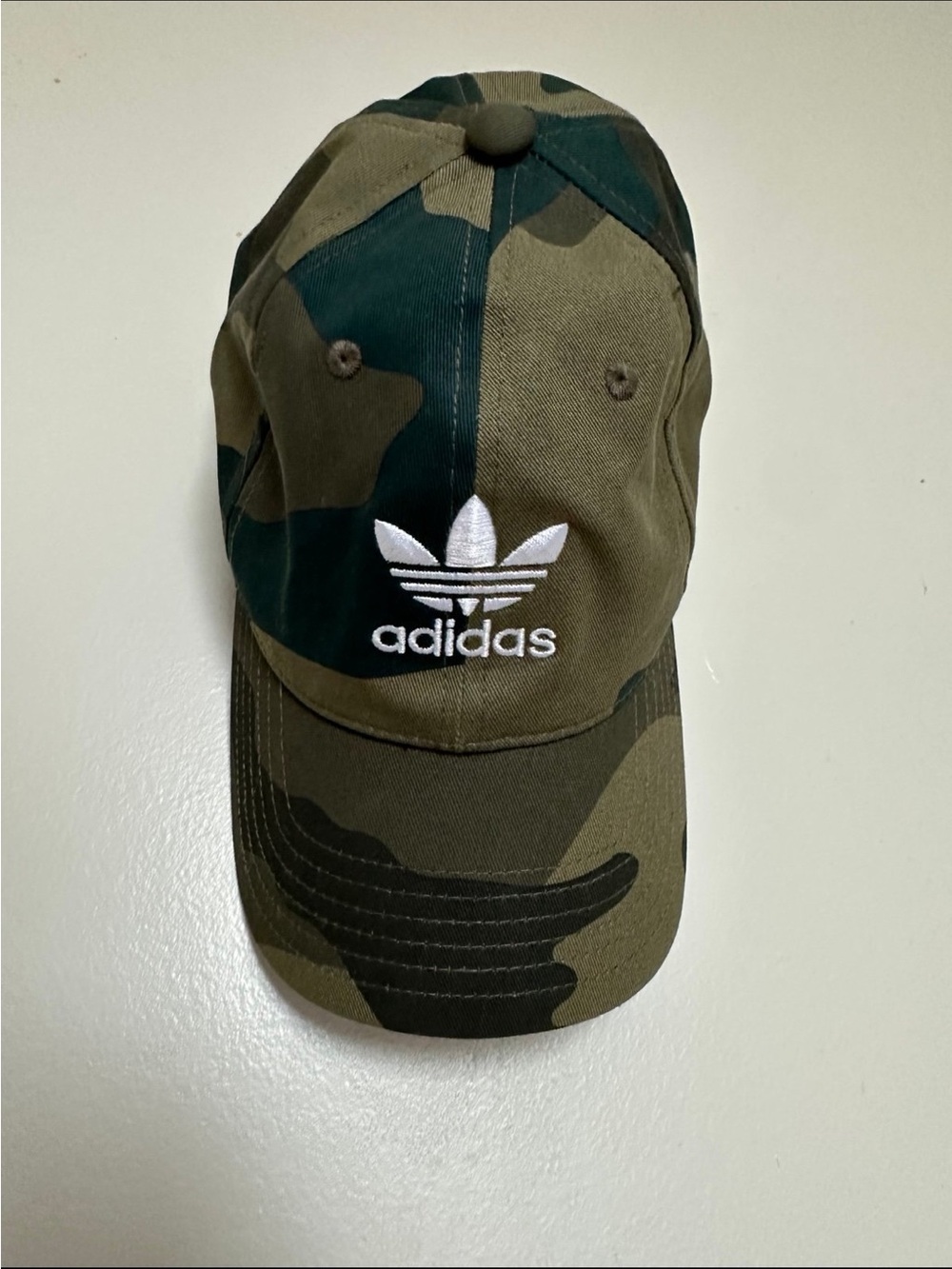 adidas Camo Baseball Cap - Olive Green & Dark Green